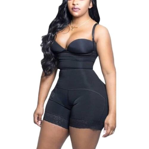 High Compression Natural Butt Lifting Effect Bodysuit Seamless Shapewear With Thin Straps Reductive Girdle Woman