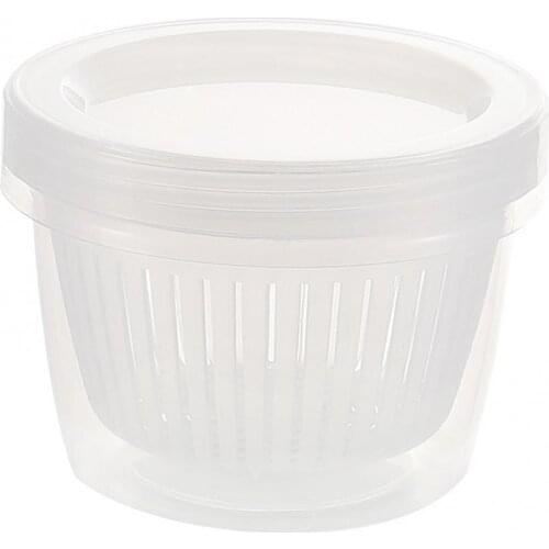 Home Food Refrigerator Draining Sealed Bowl Scallion Ginger Garlic Storage Box