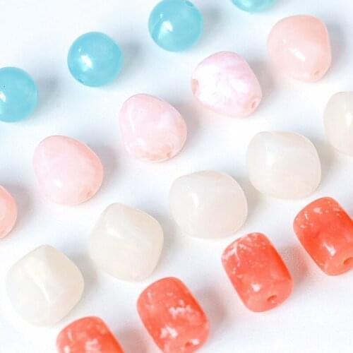 Cream jiji sweet macaron resin beads DIY handmade beaded materials jewelry accessories