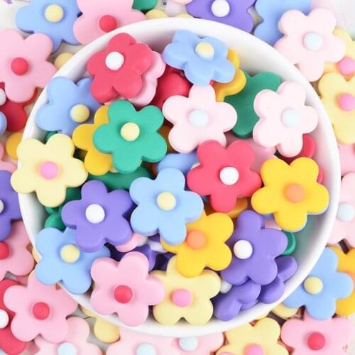 Five-petal flower magnetic refrigerator magnet, multi-color flower refrigerator magnet, cute flower magnetic blackboard sticker