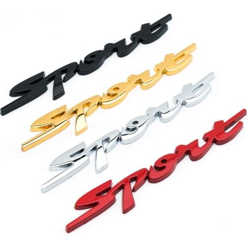 3D Metal Car Trunk Fender Racing SPORT Emblem Badge Sticker For Ford Focus 2 Fiesta Ranger Mondeo Mk4 Fusion Kuga Accessories