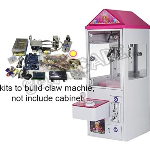 Mini Coy candy Crane Came machine 27.5cm Gantry DIY Kit claw cabinet parts Game Board Coin Acceptor LED Flashing Joystick etc