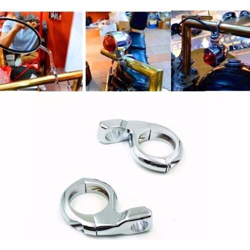 Motorcycle Multi-function Turn Signal Light & Mirrors Clamps Mount Chopper Cruiser Touring Atv Scooter Offroad Cafe Racer