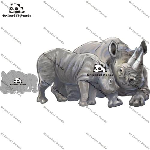 New Dies 2020 Camper Van Metal rhinoceros Dies photo album cutting die Scrapbooking Stecil cutting 2021 new metal craft dies