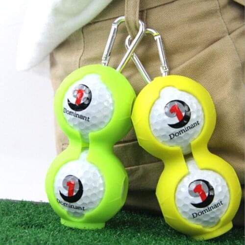 New Golf Ball Protective Cover Bag Silicone Ball Sleeve Keyring Golf Accessories