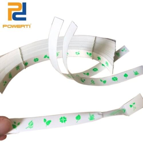 POWERTI 100pcs/lot Tennis Racket Tape Adhesive Viscosity White Tape Sport Training Badminton/Squash Racket Tape