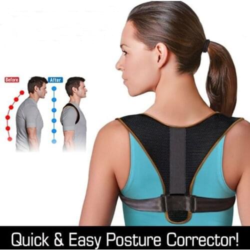 Adjustable Men/women Back Posture Corrector Clavicle Spine Back Shoulder Lumbar Brace Support Belt Posture Correction