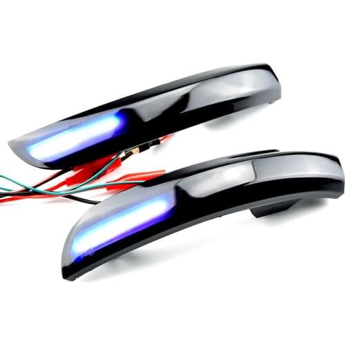 For Ford Kuga Escape EcoSport 2013-18 Focus 3 MK3 SE ST RS LED Dynamic Turn Signal Light Side Rear-View Mirror Indicator Blinker