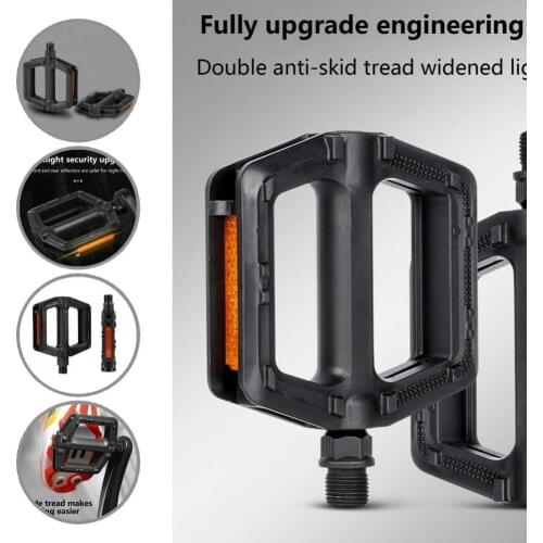 Stable Wear-resistant Reflective Sealed Bearing Bike Pedals for MTB