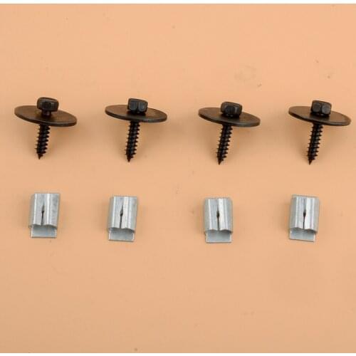 2019900536 0019949845 8pcs/set Undercar Shield Clip Nuts Sheet Metal Screws Fit for Mercedes W124 W125