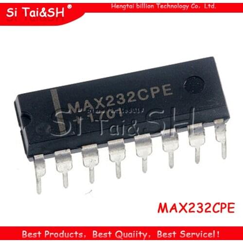 10PCS MAX232CPE DIP16 MAX232C DIP MAX232 RS-232 Drivers/Receivers new and original