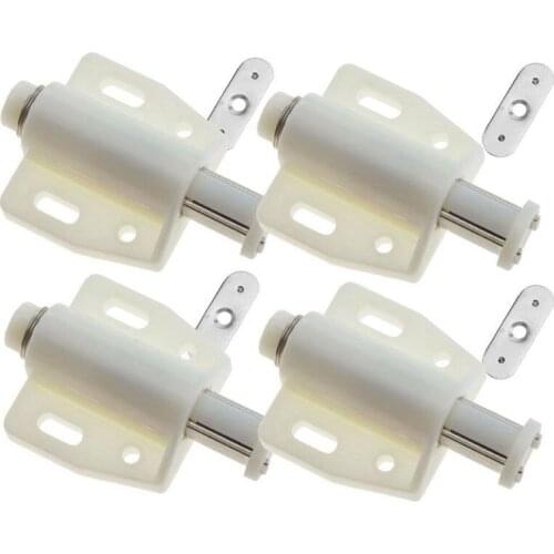 4 PCS White Magnetic Push To Open System Damper For Cabinet Cupboard Drawer