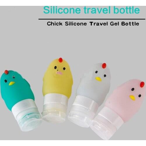 70ml Silicone Travel Cosmetic Bottles Portable Squeezable Refillable Bottle for Hand Sanitizer, Shampoo, Liquid Body Soap, Toner