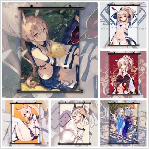 Azur Lane Ayanami Anime manga wall Poster Scroll