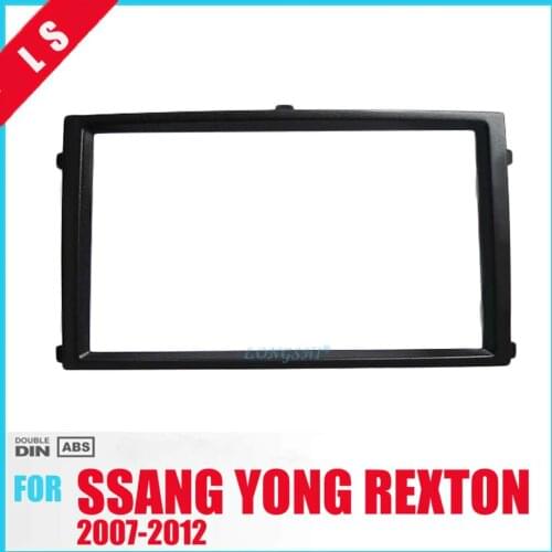 2 DIN Car Frame Panel for Ssangyong Rexton 2007+ Autostereo Adapter Stereo Interface Radio Fascia In Dash Mount Kit , 2din
