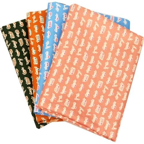 Car Print Polyester Fabric per Meter Patchwork For Tissue Sewing Doll Quilting Fabrics Needlework Material Home Textile