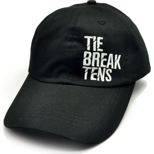 Tie break tens letter embroidery baseball cap dad hats fashion unisex cotton adjustable snapback caps casual sports hats