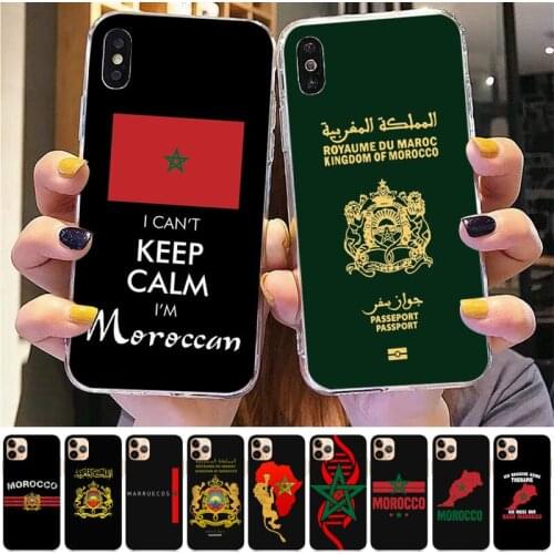 TOPLBPCS Morocco Flag Coat Of Arms Symbol Phone Case for iPhone 11 12 pro XS MAX 8 7 6 6S Plus X 5S SE 2020 XR case