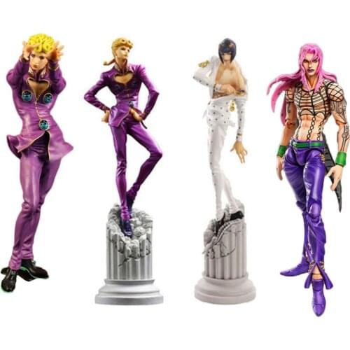 Newest Anime Figure Jojo Bizarre Adventure Giorno Diavolo Giovanna Action Figure PVC Toys Model Decoration Gifts Dolls for Kids