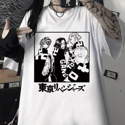Tokyo Revengers Print T-Shirts Popular Anime Manga Men Women Oversized T Shirt 100% Cotton Harajuku Streetwear Tees Tops Clothes