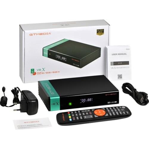 GTMEDIA V8X Built-in WiFi Support CA H.265 DVB-S2/S2X Satellite TV Receiver Decoder V8nova Upgraded Tuner DVB TV Box