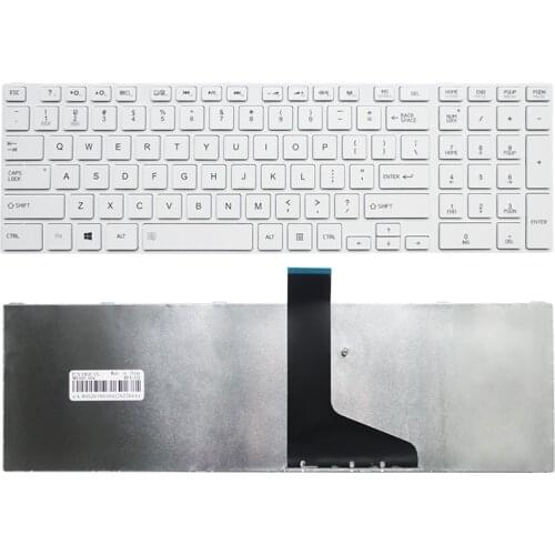 NEW US laptop Keyboard for TOSHIBA SATELLITE L850 L850D P850 L855 L855D L870 L870D US Black/white keyboard