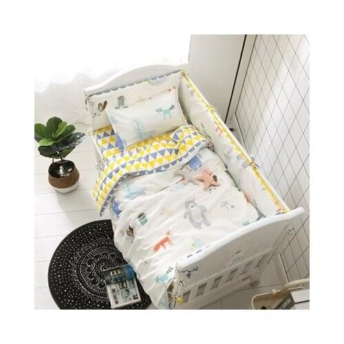 6/9pcs bear Baby bedding Set set de cuna Unpick wash Bedding kit Baby Bed Around whole set ,120*60/120*70cm