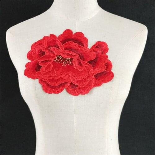 Beautiful Lace Collar Applique motif blouse Sewing Trims DIY Costume Decoration Fine Applique Trim Lace Fabric 1pcs sell YL1258