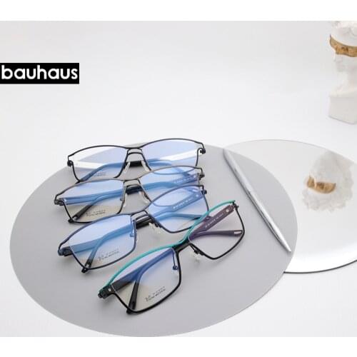 SF-20 2021 Retro glasses frame men metal Pure Hand-made eyeglasses frames women spectacles myopia computer eyewear