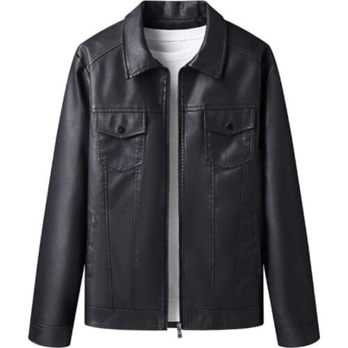 2022 Mens Fashion Leather Jacket Men Autumn Winter Casual PU Jacket Male Motorcycle Biker Jackets Coat chaqueta hombre 5XL