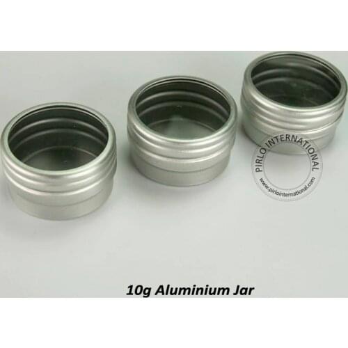 New Arrival 10g Visible Mini Aluminium Cosmetic Jar,Cap With Window,10ml Portable Metal Containers Free Shipping