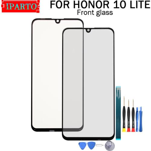 For Huawei HONOR 10 LITE Front Glass Screen Lens 100% New Front Touch Screen Glass Outer Lens for HONOR 10 LITE +Tools