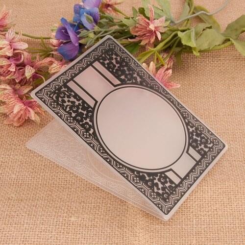KLJUYP Background Plastic Embossing Folder Template For Scrapbooking Crafft DIY Photo Album Card Holiday decoration