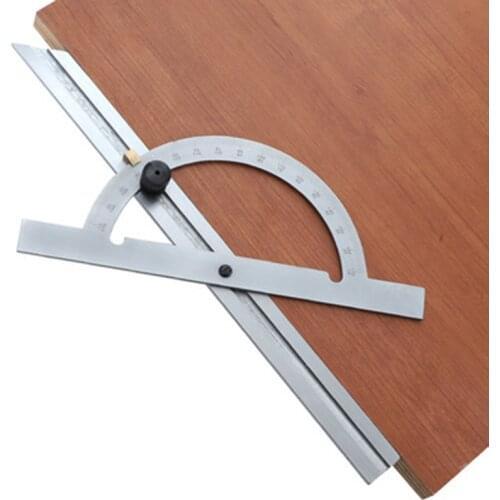 Adjustable Angle Protractor 10-170 Angle Ruler National Standard Industrial Grade Stainless Steel Angle Ruler Woodworking Tools