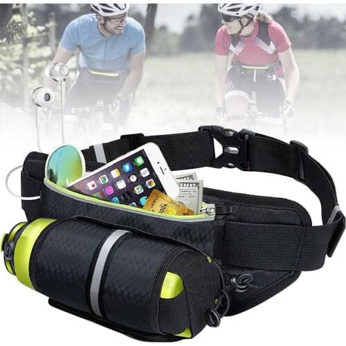 Sports Waist Fanny Bag Bicycle Pack Belt Cycle Water Bottle Pouch for Outdoor Cycling Running WHShopping