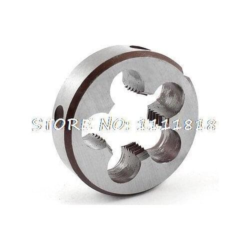 Steel 45mm Outside Dia Metric G 1/2" Screw Thread Round Die Tool Gray