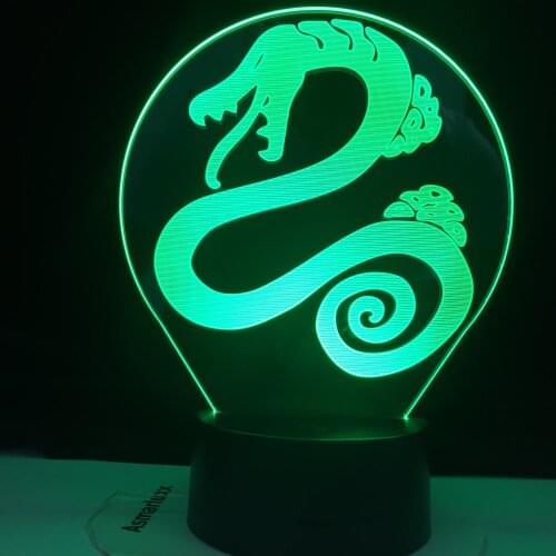DIANE SERPENT ENVY LED ANIME LAMP THE SEVEN DEADLY 3d LED Night Light for Kids Bedroom Decor Light Colors Table Night Lamp