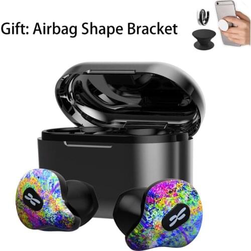 Tws true wireless headphones with microphone bluetooth earphone stereo earpiece sport headset earbuds Gift:Airbag Shape Bracket