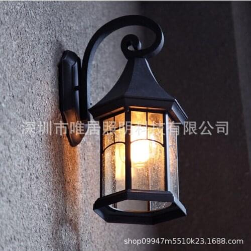 European-style outdoor wall lamp waterproof courtyard lamp simple outdoor garden lamp exterior wall balcony courtyard wall lamp