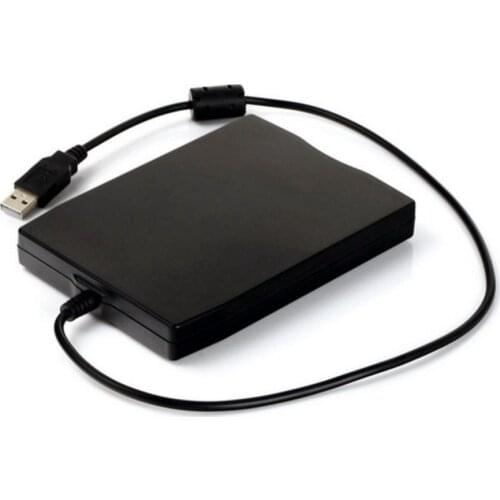 External USB Floppy Disk Drive 3.5 inch 1.44MB FDD Black Portable External Interface Floppy Disk for Laptop