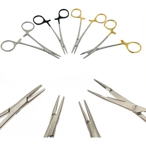 Insert with scissors needle holder double eyelid plastic surgery stainless steel tool multifunctional needle holder