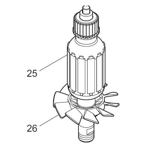 AC220-240V MAKITA 510204-1 Rotor Motor Armature for MT361 Rotor