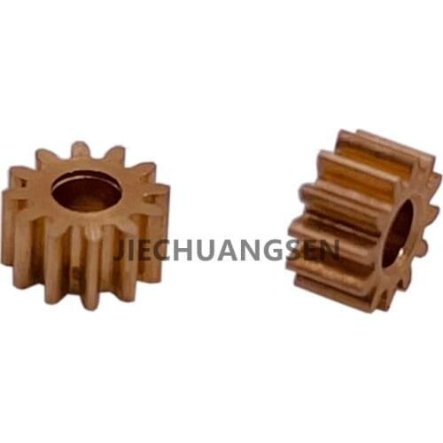 10PCS 0.25M 12T 0.25 module 12 teeth copper gear 1.5mm 2mm hole diameter
