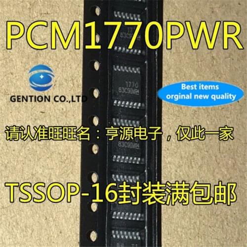 10Pcs PCM1770PW PCM1770PWR PCM1770 TSSOP-16 Digital to analog converter in stock 100% new and original
