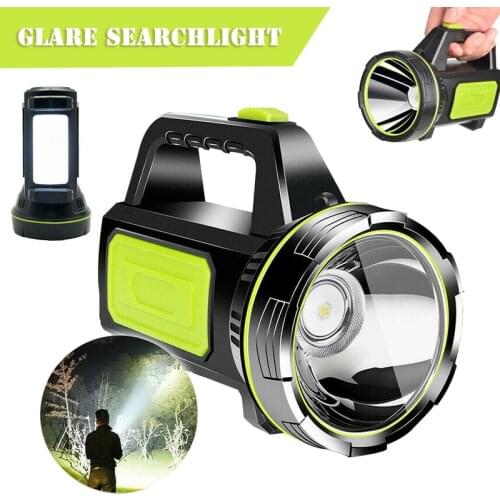 10W High Power LED Handheld Searchlight USB Rechargeable Spotlight Work Light For Camping Fishing Repairing Lighting Tool