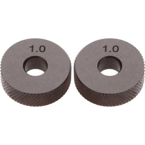 2pcs Diagonal Linear Knurl Wheels Knurling Knurler Tool 1.0/1.2/1.8/3.0mm Pitch New