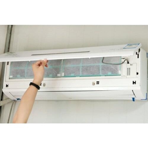 2pcs/lot Practical Scalable Adhesive Non-woven Anti-dust Air Condition Filter Mesh Cloth Cleansing Car AC System Home LF 162