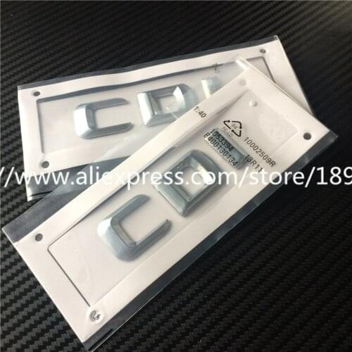 50pcs New Car Styling 3D ABS Plastic Chrome CDI TDI CGI Rear Boot Trunk Emblem Side Decal Badge Sticker