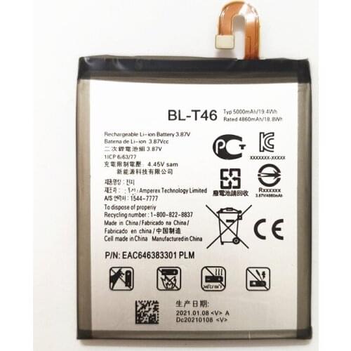 AZK High quality New 5000mAh BL-T46 Battery for LG V60 V60 ThinQ LMV600VM V600VM V600QM5
