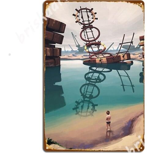 Badplatsen Metal Signs Party Mural Painting Club Home create Tin sign Posters